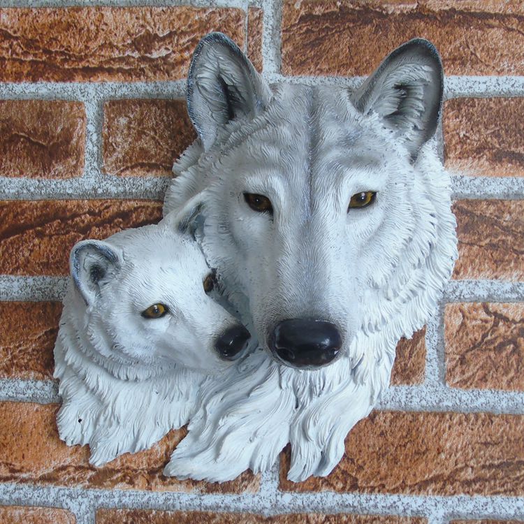Resin Wolves Wall Art Glam and Cozy