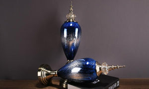 Royal Blue Glass Artwork