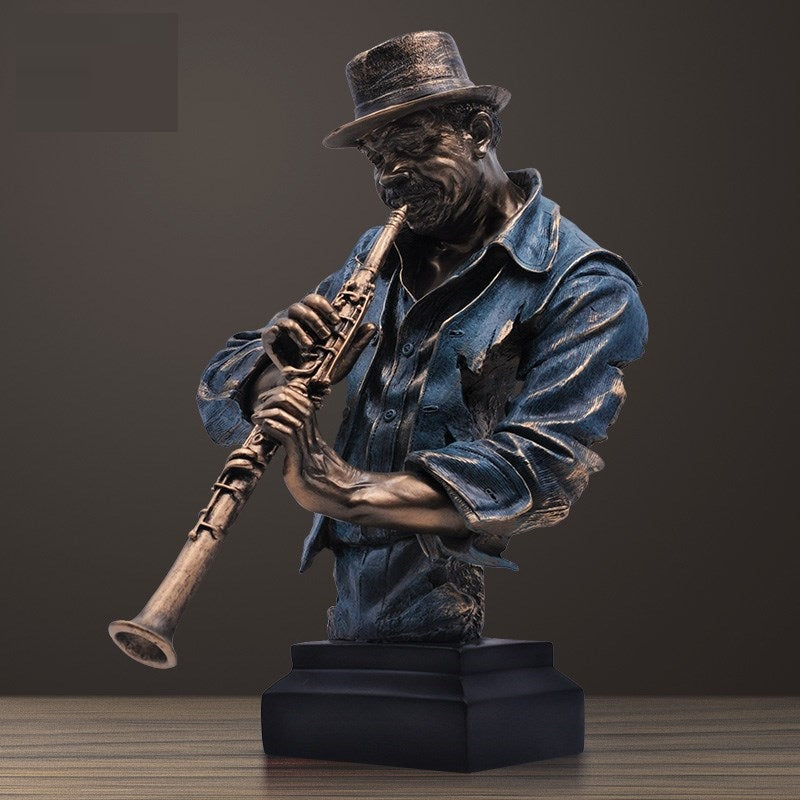 Clarinet Musician Statue