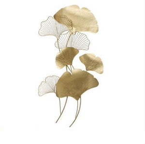 Luxurious Wrought Iron Ginkgo Leaves