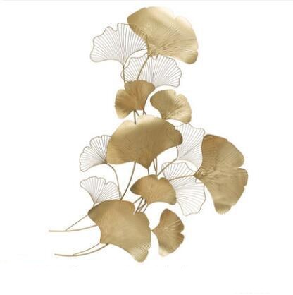 Luxurious Wrought Iron Ginkgo Leaves
