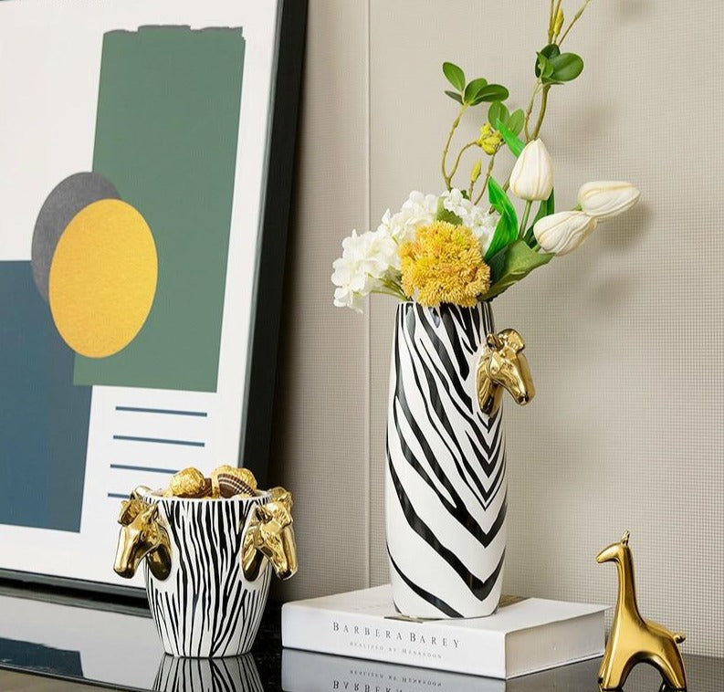 Zebra Vase