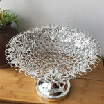 Silver Plated Crystal Fruit Plate