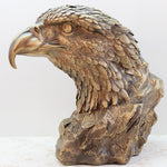 Antique Bronze Eagle Head Statue