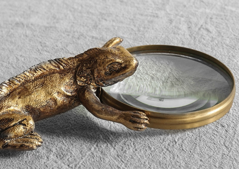 Antique Lizard Magnifying Glass
