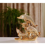 Handmade Gold Plated Dolphin Figure