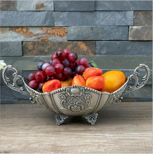 Antique Silver Fruit Decorative Plate
