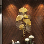 Golden Wrought Iron Leaves