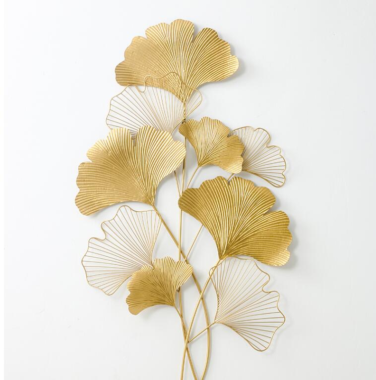 Golden Wrought Iron Leaves