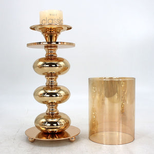 Luxurious Golden Candle Holder