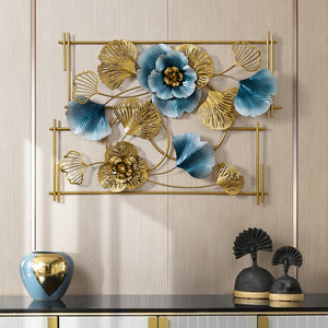 Creative Wrought Iron Floral Wall Art