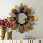 Bronze Sun Flower Mirror