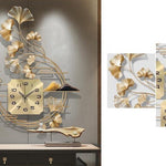 Golden Wrought Iron Wall Clock