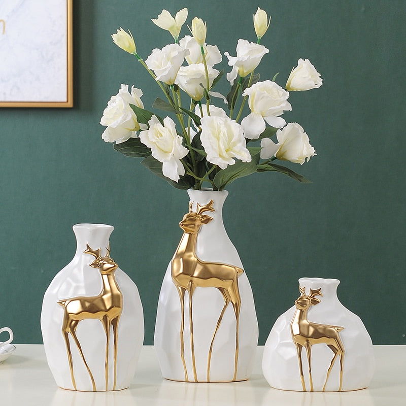 Luxurious Deer Vase