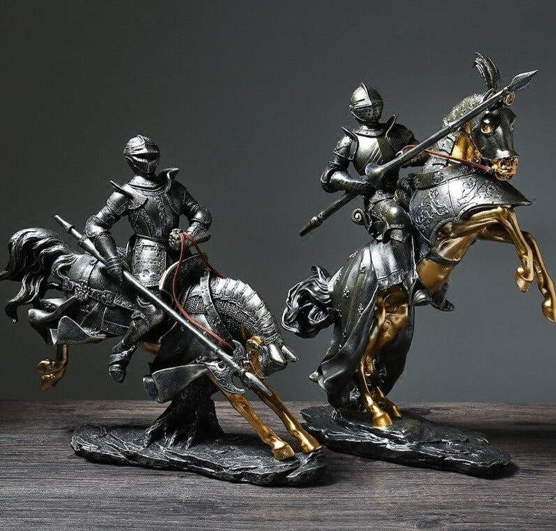 Knights in Armor Statue