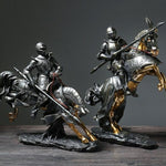 Knights in Armor Statue