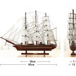Large Wooden Sailboat