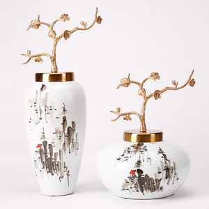 Hand Painted Luxurious Vases