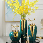 Beautiful Vase With Gold Pealing