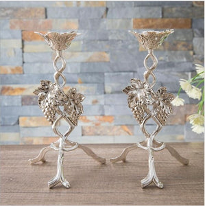 Grape Leaves Candle Holders