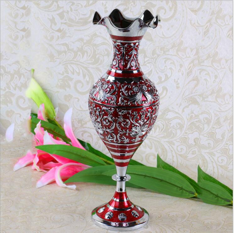 Asian Metal Vase
