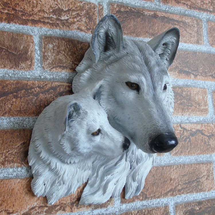 Resin Wolves Wall Art