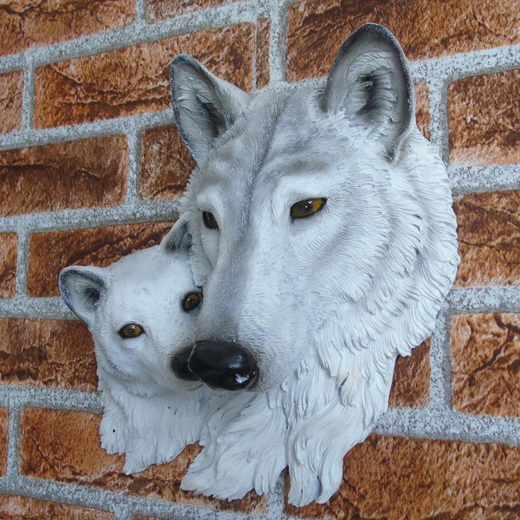 Resin Wolves Wall Art