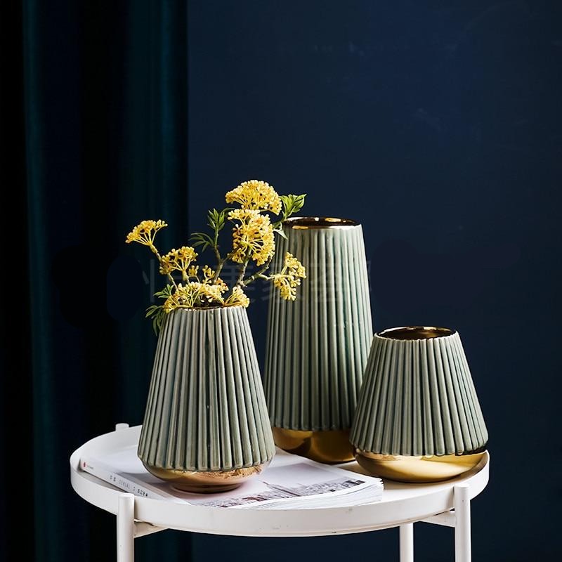 Gilt Edged Ceramic Vase