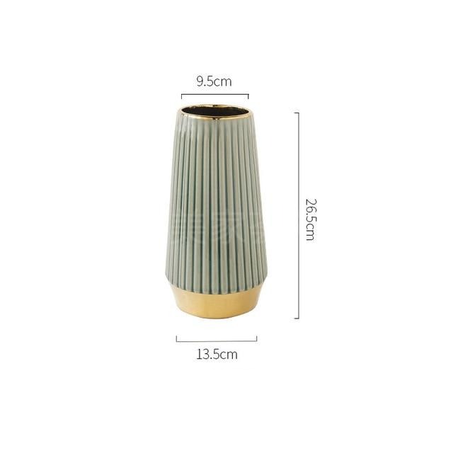 Gilt Edged Ceramic Vase