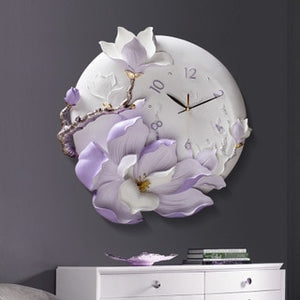 Hand Painted Resin Wall Clock
