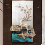 Beautiful Deer Resin Frame With Birds Flying Out