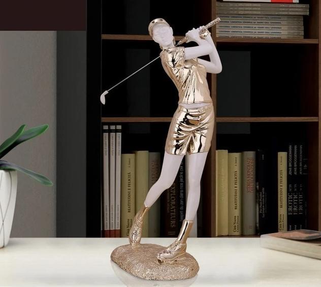 Golf Player Statue