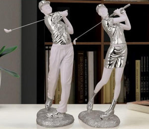 Golf Player Statue