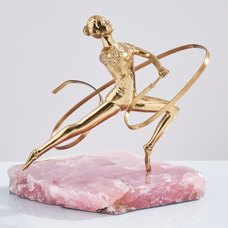 Copper Gymnast Statue