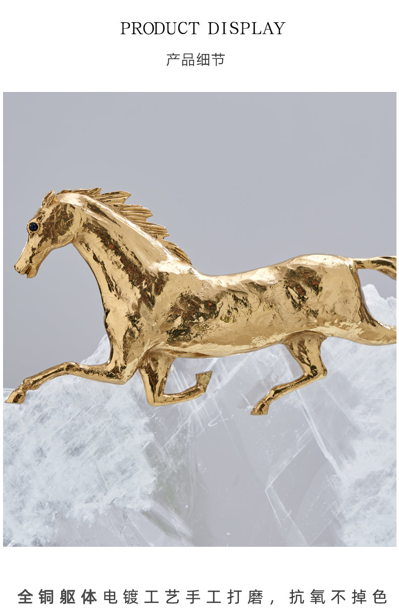 Crystal and Copper Horse