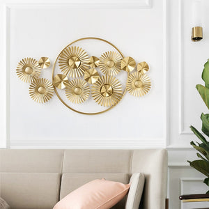 Golden Wrought Iron Wall Art