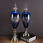 Royal Blue Glass Artwork